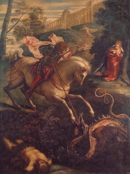 Jacopo Tintoretto St.George and the Dragon Sweden oil painting art